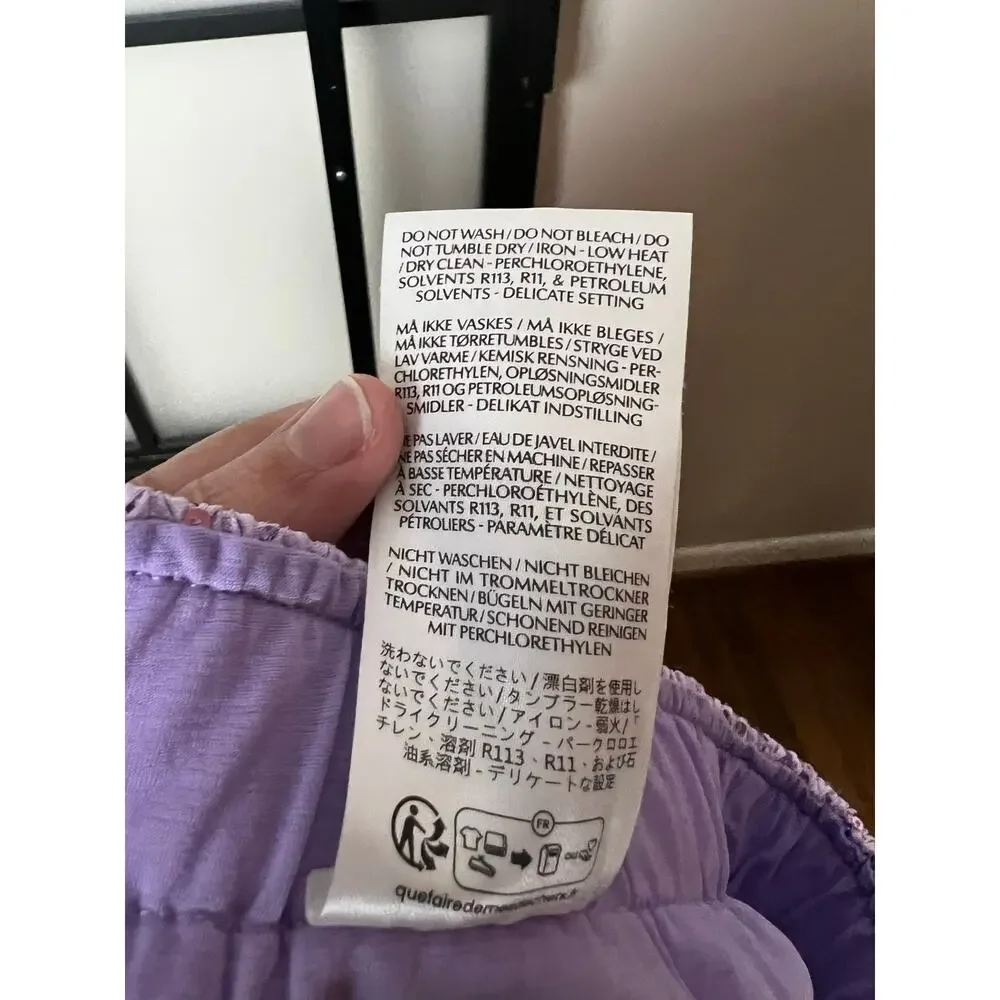 Stine Goya Markus lavender Sequin Trousers Size Large - Picture 4 of 8